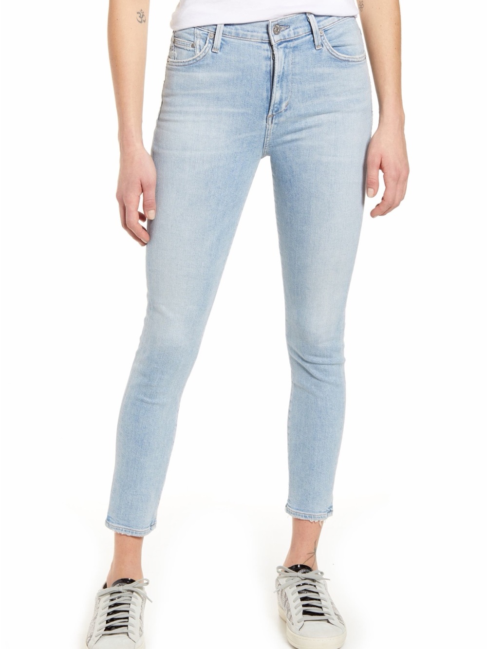 Citizens Of Humanity - Light Blue Rocket Crop High Rise Skinny